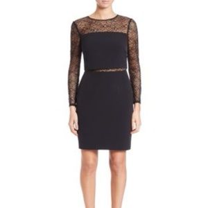 Aidan Mattox Lace Cutout Dress - 10, Black
